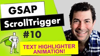 Scroll Trigger Tutorial  10  Text Highlighter Animation GSAP [upl. by Rab]