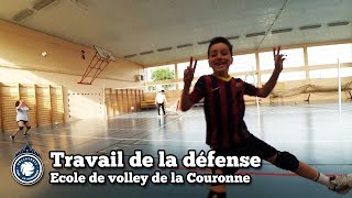 Entrainement défense et mobilité au volleyball école de volley [upl. by Eniamsaj]