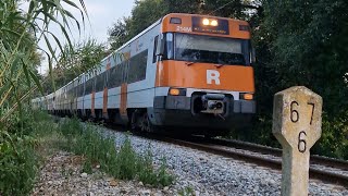 RENFE RODALIES R1 todos los trenes S447 grafiteados 😕 [upl. by Nibaj415]