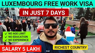 Luxembourg 🇱🇺 Jobs For Indian  How to apply Luxembourg jobs from india  Luxembourg work visa 2024 [upl. by Kline766]