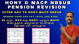 24yrs HAVHONYMACP NBSUB SPARSH CORR PPO RANK amp PAYLEVEL DETAILS pensionersnews news [upl. by Annocahs971]