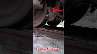 Friction of brakes with wheels due to suspension train bangladeshrailway railway suspension [upl. by Heydon344]