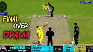 CSK VS GT LAST OVER DRAMA IN IPL 2024 😱  PK GAMING WORLD  23 RUNS IN 6 BALLS 🔥 [upl. by Kelleher]