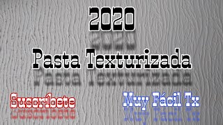 Cómo aplicar pasta Texturizada Rodillo de liga o texturizador [upl. by Mack]