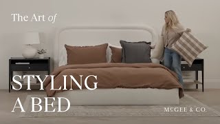 The Art of Bed Styling How To Style Your Bed Like An Interior Designer with Shea McGee [upl. by Nomannic]