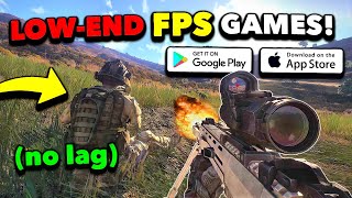 Top 10 BEST FPS Games for LOWEND iOSAndroid 2023 High Graphics Free Download [upl. by Ratep]