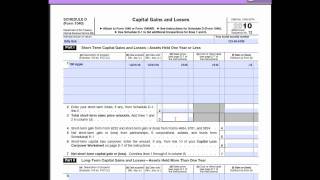 Sch D Loss and Loss Carryover [upl. by Garold827]