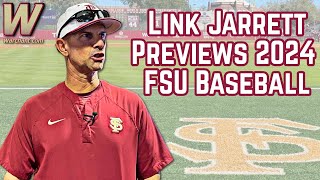 FSU Baseball  FSU Coach Link Jarrett Interview Previews 2024 Season  Warchant TV FSU [upl. by Stiruc723]