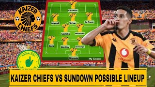 BREAKING NEWS Kaizer Chiefs vs Mamelodi Sundown Potential Lineup for Tomorrows Clash Under Nabi [upl. by Peppard]