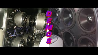 Lenny Yacavona Chris Russ DEMOS 6 18s amp 12 12s 165dB Hurricane Status [upl. by Balac]