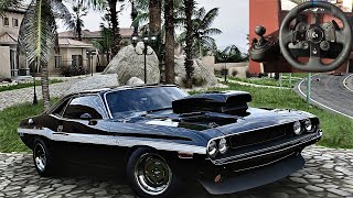 Rebuilding DODGE CHALLENGER RT 1970 Forza Horizon 5 Pxn V9 Stering Wheel Gameplay [upl. by Oria959]