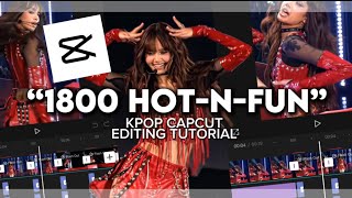 quot1800 HOT N FUNquot Kpop Tiktok Trend Capcut Editing Tutorial [upl. by Dahc]