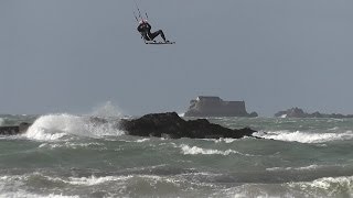 Kitesurf SaintMalo Bretagne  France HD [upl. by Atse]