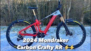 Mondraker Monday 2024 Vol 2  1st ride on the new 2024 Mondraker Carbon Crafty RR ebike ⚡️⚡️ [upl. by Fink759]