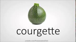 How to pronounce courgette [upl. by Remas]