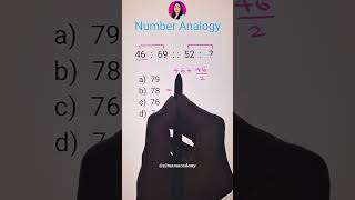 Number Analogy maths reasoningtricks mathstricks shortvideo shorts [upl. by Denni9]