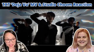 TXT 투모로우바이투게더 Deja Vu Official MV and TXT투모로우바이투게더 Deja Vu Studio Choom  A TXT Reaction [upl. by Jelsma]