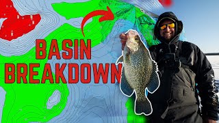 How to Breakdown a Basin for Crappies EXPOSE THE ICE [upl. by Zeitler]