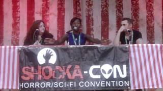 PopCultShockaCon 2015 The Walking Dead with Jeryl Prescott and Adam Minarovich [upl. by Yrailih862]