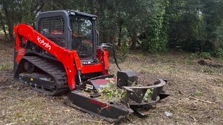 1 acre brush clearing Kubota 652 Rut Terminator XP [upl. by Apul]