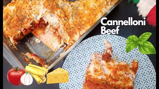 Beef Cannelloni with Tomato Sauce  Cannelloni Recipe [upl. by Alliuqaj743]