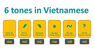 🇻🇳 Vietnamese  Tones in Vietnamese Learn sound system in Vietnamese Vietsound [upl. by Flannery489]