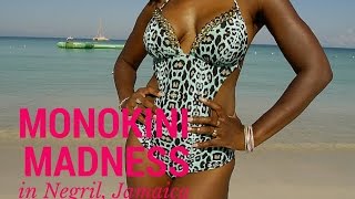 Monokini Madness in Negril Jamaica  Swimwear Lookbook [upl. by Jeffries]