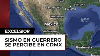 Se registra sismo magnitud 52 en San Marcos Guerrero se percibe en la CDMX [upl. by Muraida]