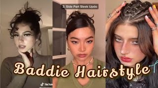 Baddie Hairstyles Tik Tok compilation [upl. by Nosreh426]