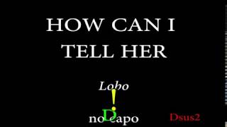 HOW CAN I TELL HER  LOBO Easy Chords and Lyrics [upl. by Omarr]