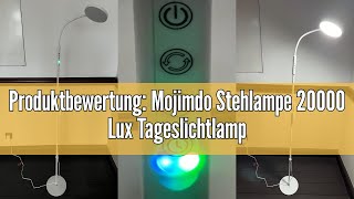 Produktbewertung Mojimdo Stehlampe 20000 Lux Tageslichtlampe  Flexible dimmbare LED Lichttherapie [upl. by Gere164]