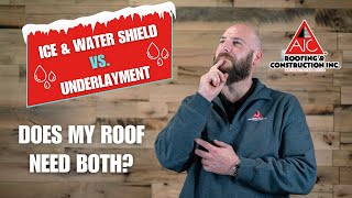 Ice amp Water Shield vs Underlayment Whats the Difference [upl. by Ehtylb]