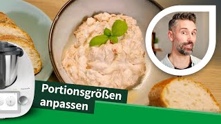 Portionen anpassen mit Cookidoo® und Thermomix® [upl. by Farver]