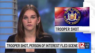 Trooper shot in Nassau County police search for suspect [upl. by Aisylla373]