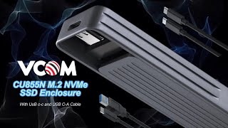 Unboxing  VCOM USB C M2 NVMe SSD Enclosure [upl. by Redla635]