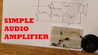 SingleTransistor Audio Amplifier  How the Common Emitter Amplifier Works [upl. by Xam]