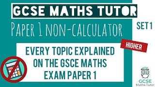 Every Topic on the Paper 1 GCSE Maths Exam May 2023  Higher  Set 1  Edexcel AQA OCR [upl. by Eikcin999]