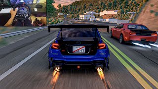 1000HP Subaru WRX STI VARIS Vs Dodge Demon PCH Run  Assetto Corsa  CAMMUS C5 [upl. by Ruperto]