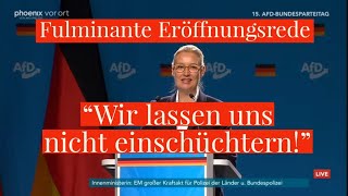 AfDParteitag Eröffnungsrede von Alice Weidel [upl. by Edric]