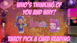 💭Whos Thinking of You and Why Will They Make a Move💭 Tarot Pick a Card Love Reading [upl. by Cran]