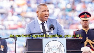 President Bokos Powerful Inaugural Speech with English Subtitles [upl. by Lennod229]