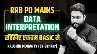 Mains Level Data Interpretation Techniques  RRB PO Mains Preparation  Career Definer  Kaushik Sir [upl. by Ayekahs]