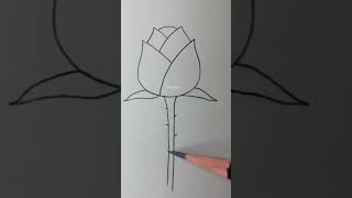 Gulab ki drawing kaise banaenvideo art droing [upl. by Erialc]