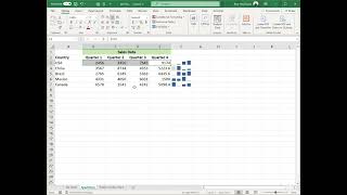 Creating Sparklines in Microsoft Excel [upl. by Huberto]