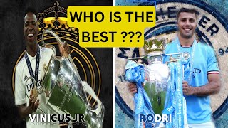 ballon dor  best player  best player nomination COMPARISON VINI JR vs RODRI [upl. by Fredrika820]