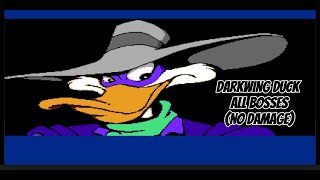 DARKWING DUCK 1992 NES CAPCOM ALL BOSSES NO DAMAGE [upl. by Bevvy]