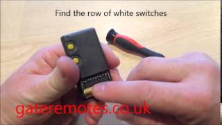 Programming a BFT Dip Switch Garage amp Gate Remote Control [upl. by Crissie]