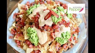 Spicy Korean Nachos Recipe w Creamy Red Pepper PasteGoChuJang Sauce  Modern Pepper video 34 [upl. by Watt]