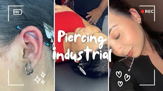 Lo que sufrí con mi piercing industrial  mi experiencia  consejos [upl. by Drofla]