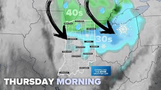 Tracking rain and snow chances heading to Indiana this coming week  WTHR Forecast [upl. by Trescott]